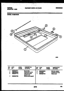 BURNER BOX PARTS Diagram and Parts List for 14-2629-23-0A  Tappan Cooktop