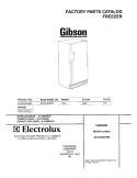 COVER Diagram and Parts List for GFU21M7HW2  Gibson Freezer