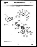 MOTOR AND BLOWER PARTS Diagram and Parts List for DGSFL0  Frigidaire Dryer