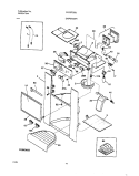 ICE DISPENSER Diagram and Parts List for GLRSF266JW2  Frigidaire Refrigerator