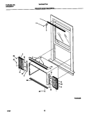 WINDOW MOUNTING PARTS Diagram and Parts List for WAC066F7A3  Frigidaire Air Conditioner