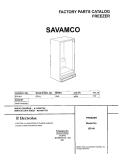 COVER Diagram and Parts List for ER1411  Frigidaire Freezer