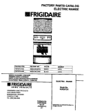 COVER Diagram and Parts List for FEFD67CHBE  Frigidaire Range