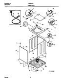 P12V0027 WSHR CAB, TOP Diagram and Parts List for FWS975GHT0  Frigidaire Washer