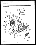 DOOR PARTS Diagram and Parts List for 49-2751-00-02  Tappan Dryer