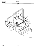 FRAME Diagram and Parts List for MDB121GFR2  Frigidaire Dishwasher