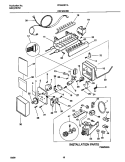 ICE MAKER Diagram and Parts List for FPGS18TIAL3  Frigidaire Refrigerator