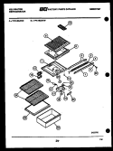 SHELVES AND SUPPORT Diagram and Parts List for TPK140JN1W  Kelvinator Refrigerator