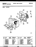 AIR HANDLING PARTS Diagram and Parts List for FAC073S7A1  Frigidaire Air Conditioner