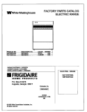 COVER Diagram and Parts List for WEF303PHDA  Westinghouse Range