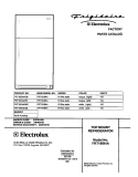 COVER Diagram and Parts List for FRT18IB4AW6  Frigidaire Refrigerator