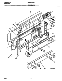 BACKGUARD Diagram and Parts List for WGF357CBSC  Frigidaire Range