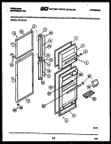 DOOR PARTS Diagram and Parts List for FPI14TLL1  Frigidaire Refrigerator