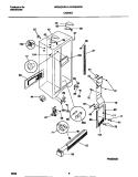 CABINET Diagram and Parts List for WRS22WRCW2  Frigidaire Refrigerator