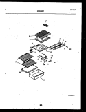 SHELVES AND SUPPORTS Diagram and Parts List for RT143NLWC  Frigidaire Refrigerator