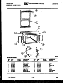WINDOW MOUNTING PARTS Diagram and Parts List for AR14MS8F1  Frigidaire Air Conditioner