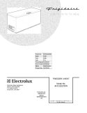 COVER Diagram and Parts List for AFFC2027DW3  Frigidaire Freezer