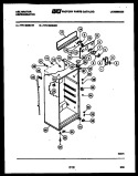 CABINET PARTS Diagram and Parts List for TPK180EN2W  Kelvinator Refrigerator