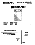 COVER Diagram and Parts List for FWX133RBS3  Frigidaire Washer