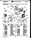 POWER CONTROL Diagram and Parts List for 57-6709-00-03  Tappan Microwave Oven Combo