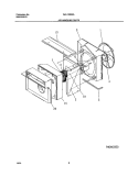 AIR HANDLING Diagram and Parts List for WAL128K2A1  Westinghouse Air Conditioner