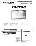 MICROWAVE Diagram and Parts List for SMS107T1B1  Tappan Microwave