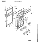 DOOR SECTION Diagram and Parts List for FPGC21TAL3  Frigidaire Refrigerator