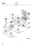 BURNER Diagram and Parts List for PLCS389CCB  Frigidaire Range