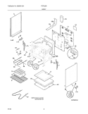 BODY Diagram and Parts List for FEF336BCG  Frigidaire Range