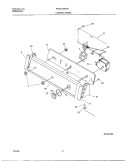 CONTROL PANEL Diagram and Parts List for FWSC34RGS1  Frigidaire Washer
