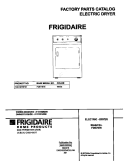 COVER Diagram and Parts List for FDE7976FS1  Frigidaire Dryer