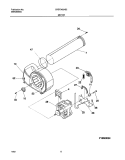 MOTOR Diagram and Parts List for CREF342AS2  Frigidaire Dryer