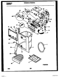 ICE DOOR, DISPENSER AND WATER TANKS Diagram and Parts List for WRS22WRAW0  Frigidaire Refrigerator