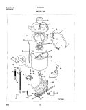 MOTOR / TUB Diagram and Parts List for FLXG52RBSB  Frigidaire Washer Dryer Combo