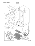 CABINET Diagram and Parts List for GDR22CWRF1  Frigidaire Refrigerator