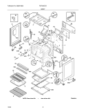 BODY Diagram and Parts List for FGF366CCD  Frigidaire Range