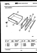 DRAWER PARTS Diagram and Parts List for GPG39WNW2  Frigidaire Range