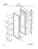 REFRIGERATOR DOOR Diagram and Parts List for FRS26F4CB1  Frigidaire Refrigerator