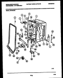 TUB AND FRAME PARTS Diagram and Parts List for SP184NXR2  Frigidaire Dishwasher
