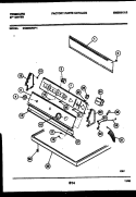 CONSOLE AND CONTROL PARTS Diagram and Parts List for DG5800RW1  Frigidaire Dryer