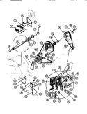 PULLEY, BELTS Diagram and Parts List for WF2000DW1  Frigidaire Washer