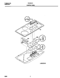 CONTROL PANEL Diagram and Parts List for FEC36C2HTA  Frigidaire Cooktop