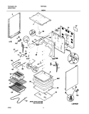 BODY Diagram and Parts List for FEF355AWD  Frigidaire Range