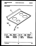 COOKTOP PARTS Diagram and Parts List for KF320JDH5  Kelvinator Range