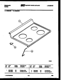 COOKTOP PARTS Diagram and Parts List for RG35AL2  Frigidaire Range