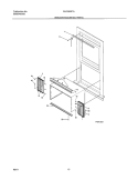 MOUNTING Diagram and Parts List for FAC065K7A1  Frigidaire Air Conditioner