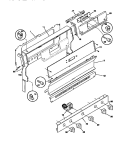 BACKGUARD Diagram and Parts List for WGF323BADC  Frigidaire Range