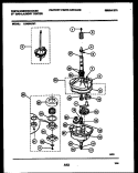 TRANSMISSION PARTS Diagram and Parts List for LG400AXD1  Frigidaire Washer Dryer Combo