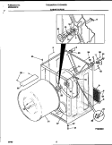 CABINET / DRUM Diagram and Parts List for TDG546RBD2  Tappan Dryer