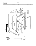 TUB Diagram and Parts List for GLDB958AB1  Frigidaire Dishwasher